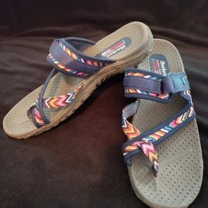 Skechers colorful outdoor slip on sandals